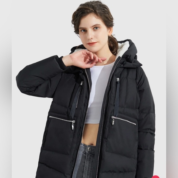 NWT Oralay Women’s Thickened Down Jacket with Hood Size Medium - Picture 6 of 16